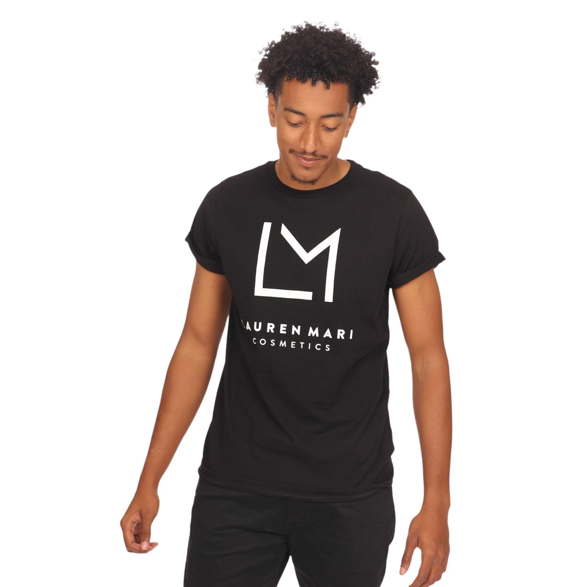 Lauren Mari Cosmetics | LM Logo Cuffed Tee | Men's shirts