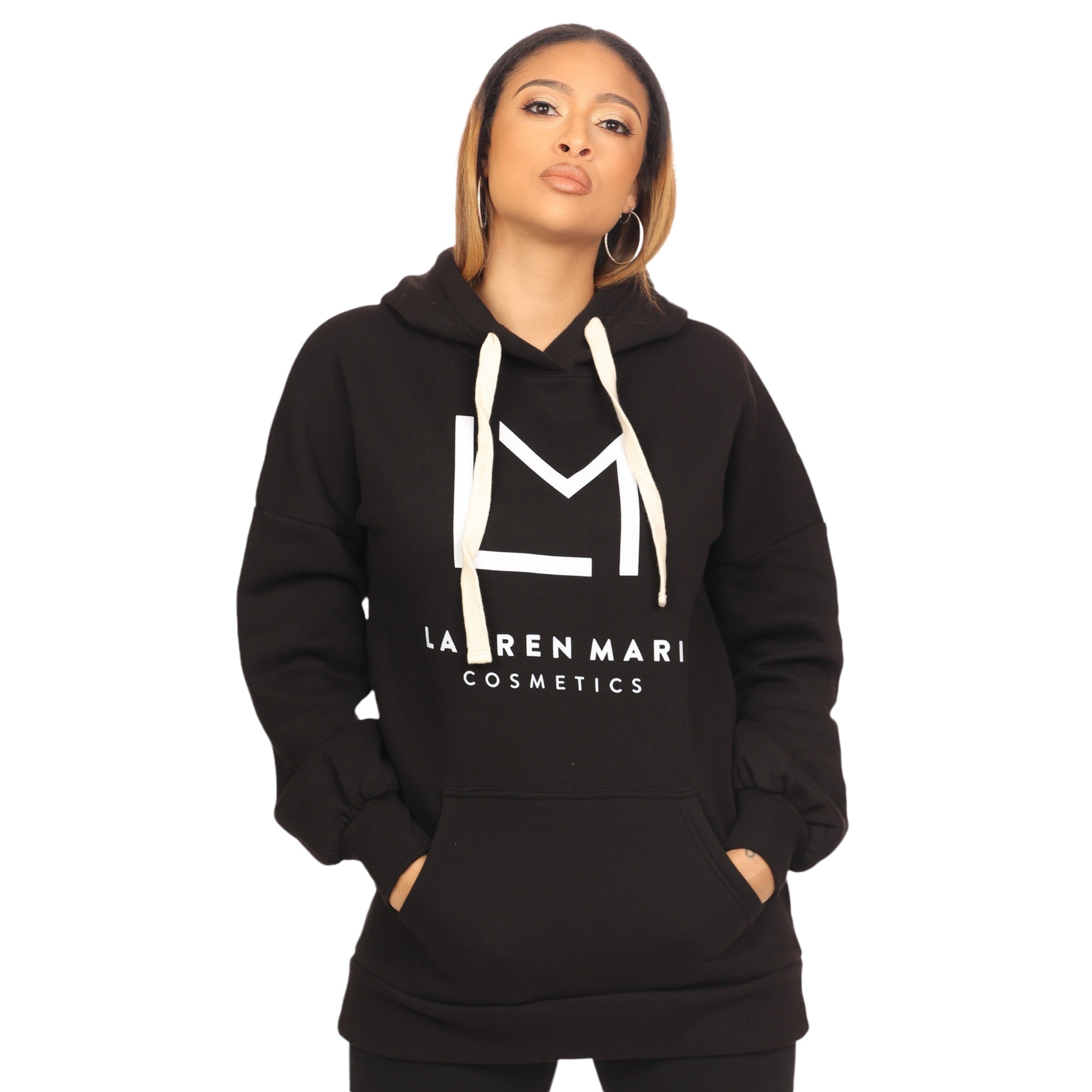 andmary Mary logo hoodie dress ブラック② Mary logo hoodie dress